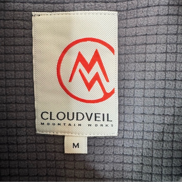 Cloudveil Men’s Fleece Lined Quarter Zip Pullover Gray Black Heather Size M - Picture 7 of 11